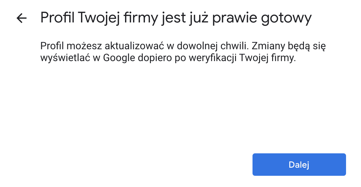 GMF - ekran końcowy