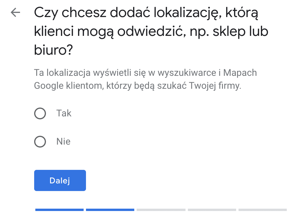 GMF - dodaj lokalizację