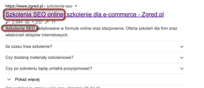 meta title oraz description jak czynnik zwiększający ruch organiczny