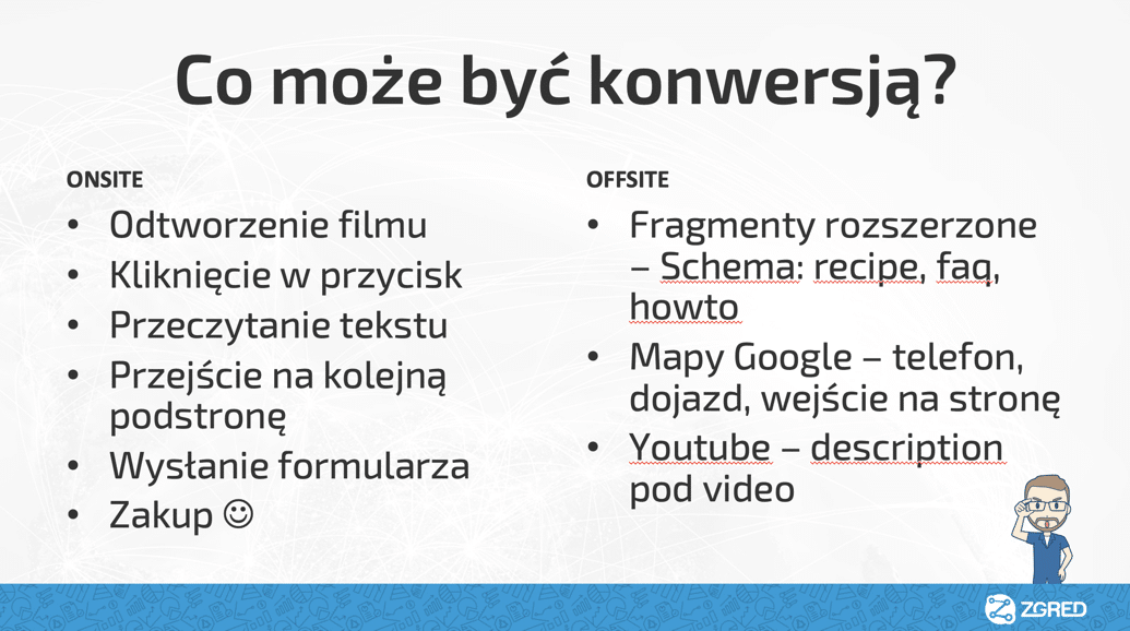 co może być konwersją w SEO
